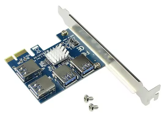 USB3.0 GPU Riser Çoklayıcı 4USB X1 to X16  PCI-E Çoklayıcı Mining