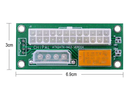 ADD2PSU ATX-SATA Molex 4 Pin 24 Pin Psu Çoklayıcı Güç Kaynağı Bağlantı Adaptörü Mining Riser