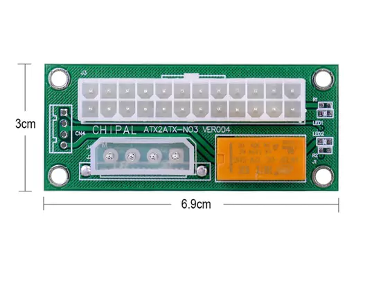ADD2PSU ATX-SATA Molex 4 Pin 24 Pin Psu Çoklayıcı Güç Kaynağı Bağlantı Adaptörü Mining Riser