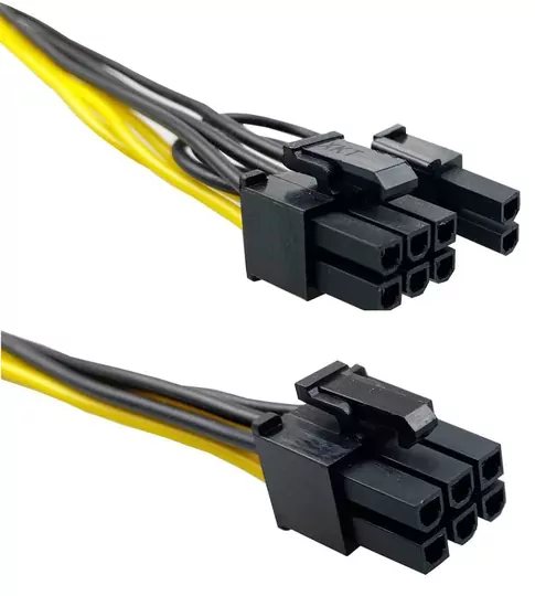 30cm 6 Pin PCI-E to 8 Pin PCI-E Ekran Kartı Power Çevirici Kablo
