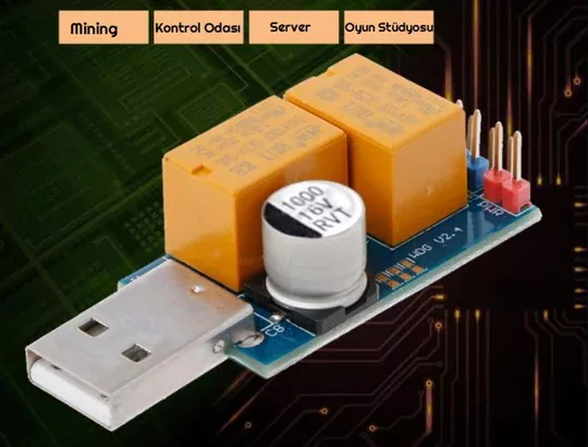 USB Watchdog Kontrol Board Otomatik Restart Mining Kablolu