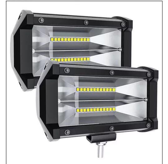 DC 9-30V Su Geçirmez Çift Sıra 24 LED Off Road Spot Lambası 72W DC 9-30V Su Geçirmez Çift Sıra 24 LED Off Road Spot Lambası 72W