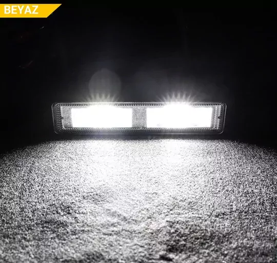DC 9-60V 16 LED Off Road Projektör Spot Lambası 48W Flood Işık