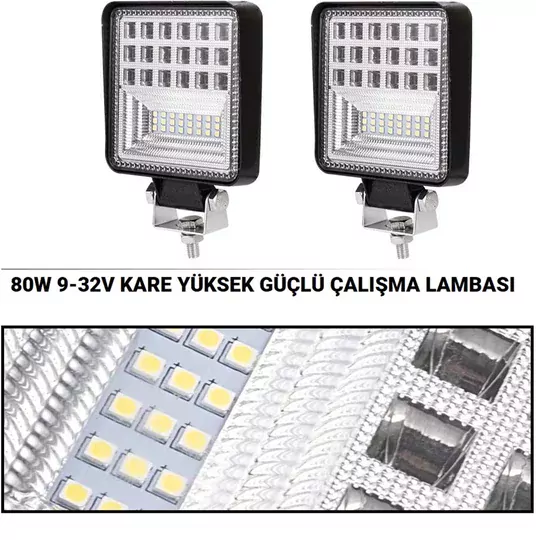 42 LED Combo Aydınlatma Off Road Tekne Çalışma Lambası 126W