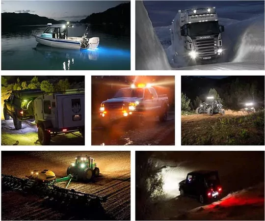 42 LED Combo Aydınlatma Off Road Tekne Çalışma Lambası 126W