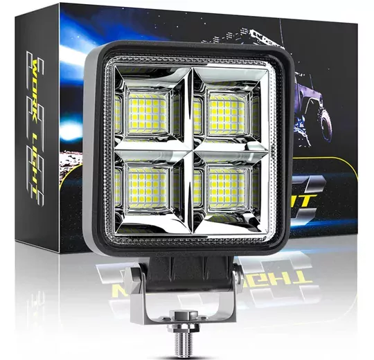 12-24V 64 LED Su Geçirmez Flood Off Road Çalışma Lambası 6500K