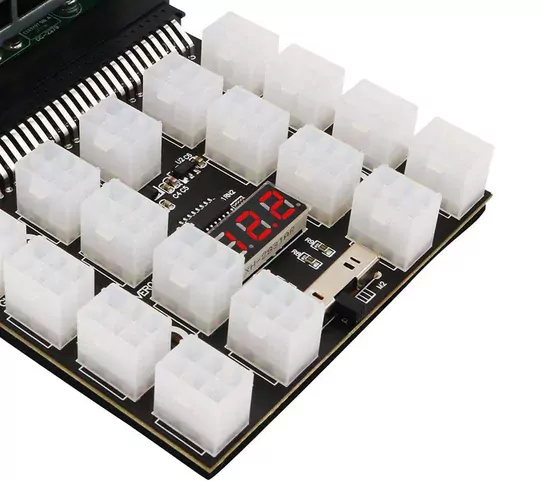 12 - 17 PIN ATX 6 PIN Breakout Board Adaptörü Güç Kaynağı Led Kesme Panosu