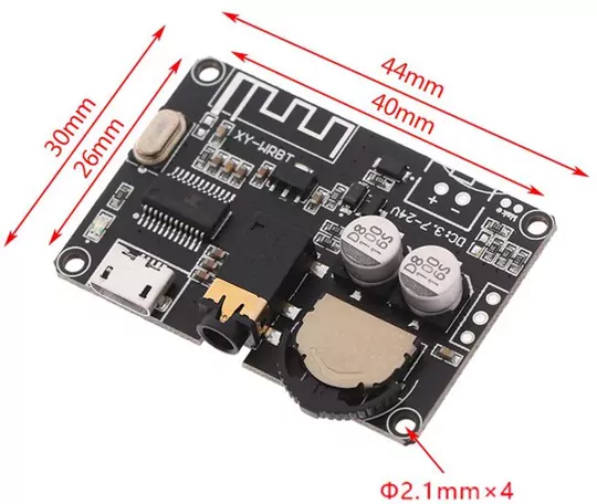 XY-WRBT Bluetooth 5.0 DC 3.7-24V Amfi Devresi Bluetooth Modülü