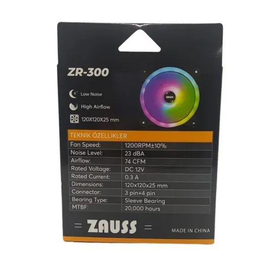ZR-300 3 Renk Hareketli Yanan Rgb Kasa Mining Fanı 12CM 0.3A