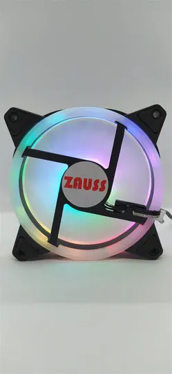 ZR-400 İçi ve Dışı Hareketli Yanan Rainbow Rgb Kasa Mining Fanı 12CM Renkli Gökkuşağı Fanı 0.3A