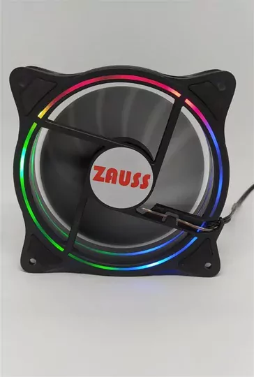 ZB-300 3 Renk Hareketli Rainbow Rgb Kasa Mining Fanı 12CM Fanı 0.3A