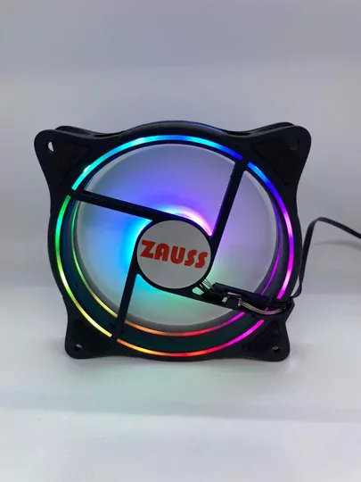 ZB-400 3 Renk İçi ve Dışı Hareketli Rainbow Rgb Kasa Mining Fanı 12CM Fanı 0.3A