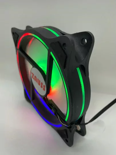 ZB-400 3 Renk İçi ve Dışı Hareketli Rainbow Rgb Kasa Mining Fanı 12CM Fanı 0.3A