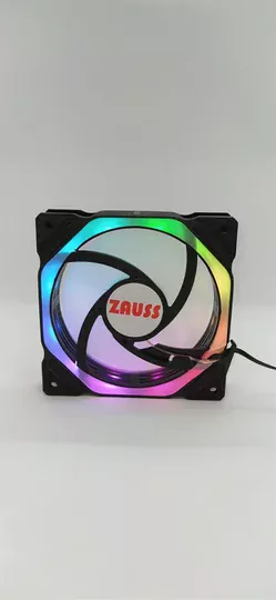 ZX-300 Sekizgen 3 Renk Hareketli Rgb Kasa Mining Fanı 12CM Fanı 0.3A