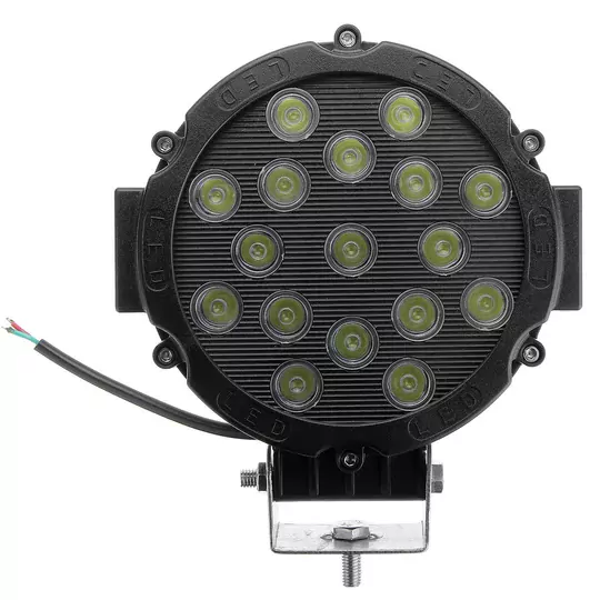 5 Modlu 51W Yuvarlak Off Road Lambası Turuncu Beyaz Işıklı