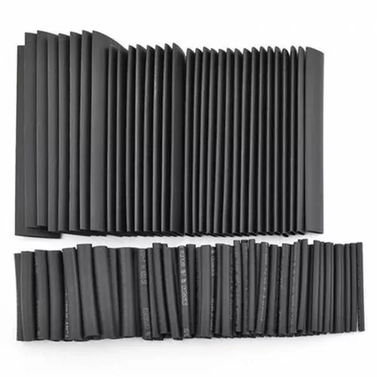 127 Parça Siyah Heat Shrink Makaron Isıyla Daralan Kablo Tamir Seti
