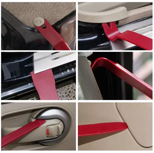 Çantalı 19 Parça Araç Teyp Trim Sökme Aparatı Radyo Döşeme Kapı Motor Kapağı Sökme