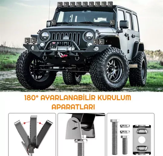23 led 69W Kare Off Road Çalışma Lambası