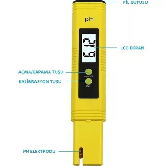 Dijital Ph Metre Su Sıvı Akvaryum Ph Ölçer Kalibrasyon