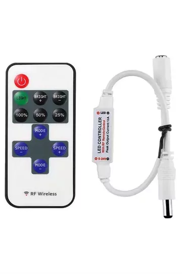 Soketli Şerit Led Kontrol Cihazı Rf Kumandalı Dimmer