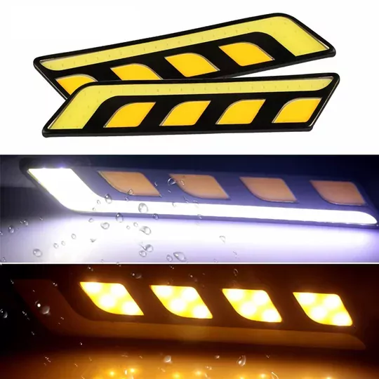 3 Modlu DRL 16CM Esnek Su Geçirmez Gündüz Ledi Çift Renkli Gündüz Farı 3 Modlu DRL 16CM Esnek Su Geçirmez Gündüz Ledi Çift Renkli Gündüz Farı
