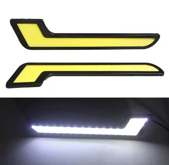 DC 12V Su Geçirmez L Model Gündüz Ledi Beyaz Sis Gündüz Farı 5W