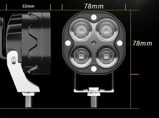 12V 24V 4 LED Çalışma 40W Off Road Tekne Çalışma Lambası