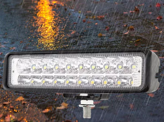 54W 18LED Turuncu Beyaz Flaşlı 3Modlu  Off Road Tekne Çalışma Lambası