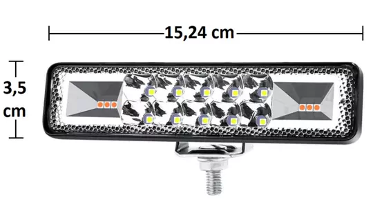 48W Turuncu Beyaz Turuncu 16LED Off Road Tekne Çalışma Lambası 48W Turuncu Beyaz Turuncu 16LED Off Road Tekne Çalışma Lambası