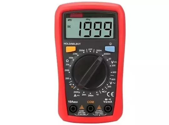 Dijital Multimetre Dt-9205A AC/Dc Volt Amper Ohm Kapasite Hz Test Cihazı