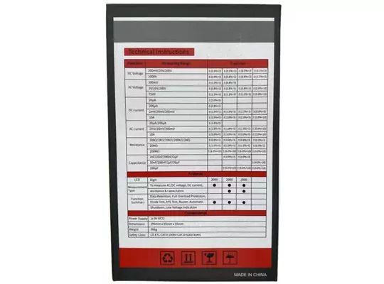 Dijital Multimetre Dt-9205A AC/Dc Volt Amper Ohm Kapasite Hz Test Cihazı Dijital Multimetre Dt-9205A AC/Dc Volt Amper Ohm Kapasite Hz Test Cihazı