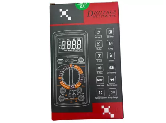 Dijital Multimetre Led Ekranlı Avometre Ölçü Aleti