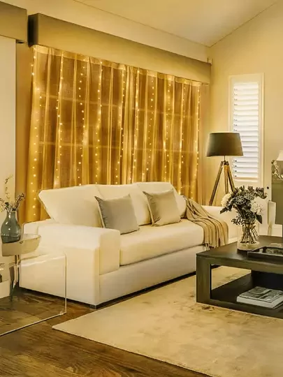 Kumandalı 8 Ayrı Moda Sahip 3x3M 300X300Cm Perde Led 10 Saçaklı Sarkıtlı 300 Led Gün Işığı Kalp Askı