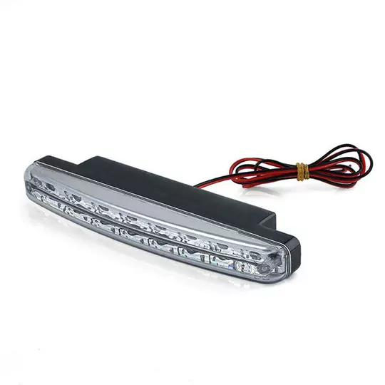 12V Güçlendirilmiş Gövde Su Geçirmez 18W Gündüz Ledi 8 LED Beyaz