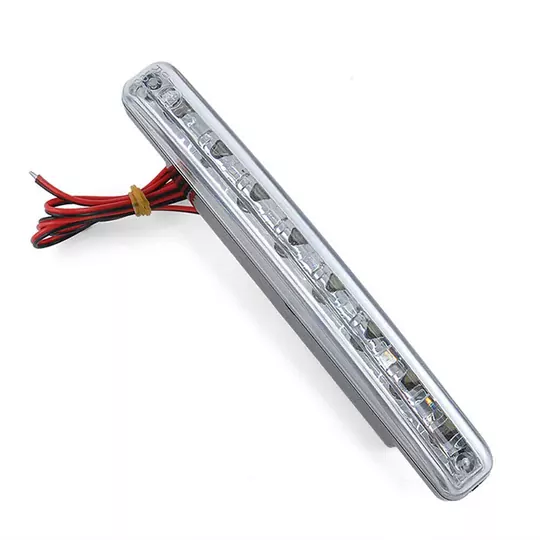 12V Güçlendirilmiş Gövde Su Geçirmez 18W Gündüz Ledi 8 LED Beyaz