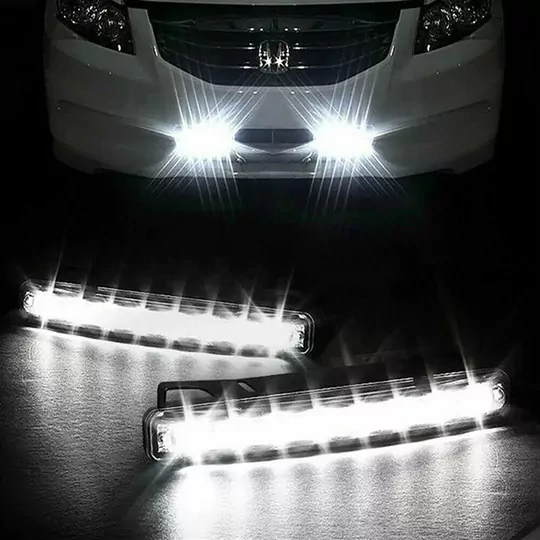12V Güçlendirilmiş Gövde Su Geçirmez 18W Gündüz Ledi 8 LED Beyaz
