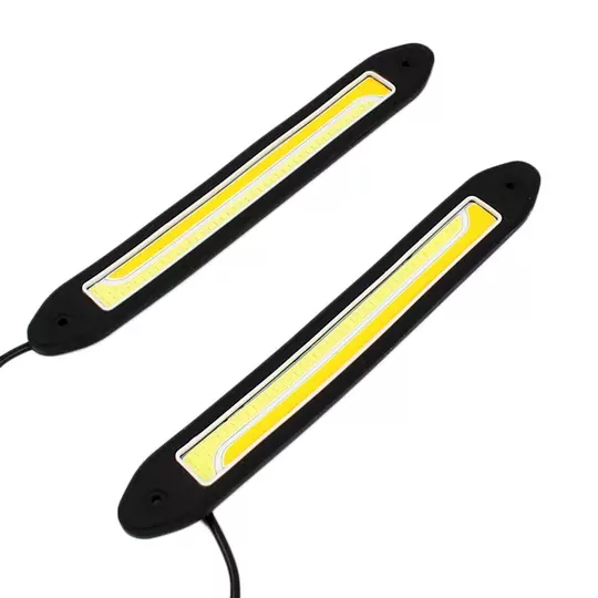 26cm DRL Gündüz Ledi Su Geçirmez Sinyalli Gündüz Farı Sarı-Beyaz