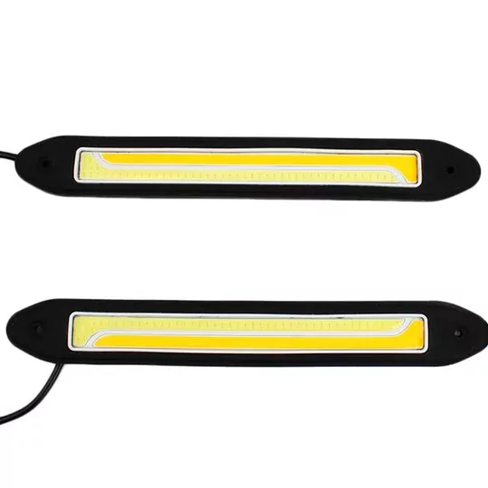 26cm DRL Gündüz Ledi Su Geçirmez Sinyalli Gündüz Farı Sarı-Beyaz
