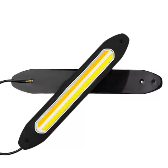 26cm Sarı-Beyaz DRL Gündüz Ledi Su Geçirmez Sinyalli Gündüz Farı