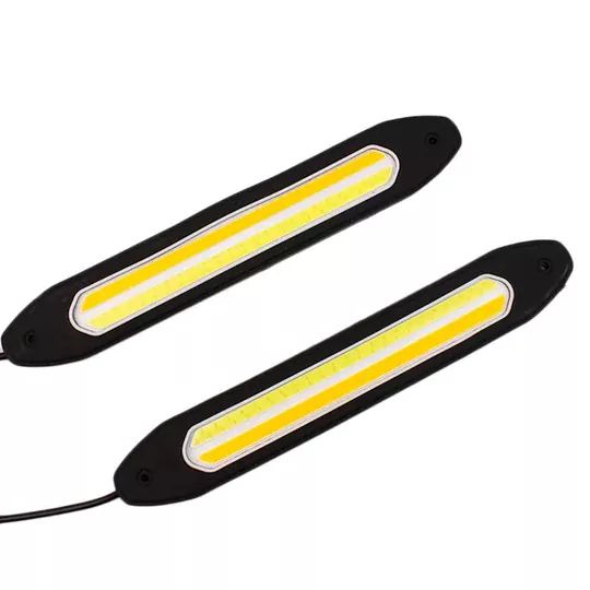 26cm Sarı-Beyaz DRL Gündüz Ledi Su Geçirmez Sinyalli Gündüz Farı
