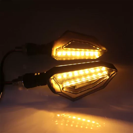 Amerikan Park Modüllü Çift Renk Motosiklet Sinyal LED Takımı 12V DRL Universal Amerikan Park Modüllü Çift Renk Motosiklet Sinyal LED Takımı 12V DRL Universal