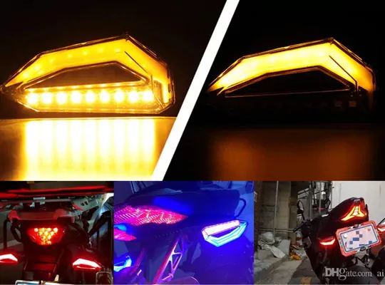 Amerikan Park Modüllü Kıskaç Model Motosiklet Kayar Sinyal LED Takımı
