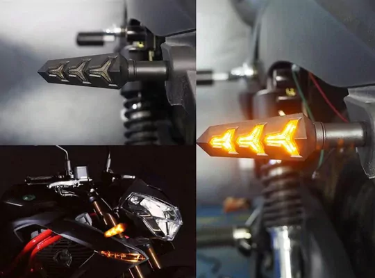 2 Adet Sarı Işıklı Motosiklet Dönüş Sinyal Takım Ledi 2 Adet Sarı Işıklı Motosiklet Dönüş Sinyal Takım Ledi
