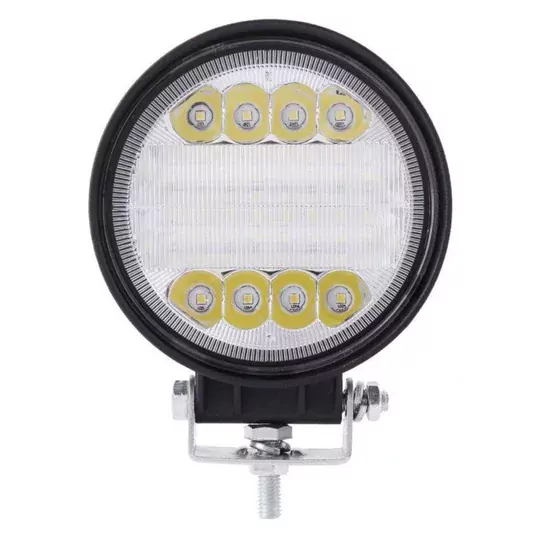 72W Yuvarlak Su Geçirmez DC 12V-24V Off Road Lambası Tekne İş Makinası