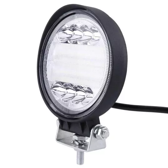 72W Yuvarlak Su Geçirmez DC 12V-24V Off Road Lambası Tekne İş Makinası