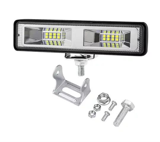 48w 16 Led Yatay 12-24v Off Road İş Lambası Beyaz Çalışma Tekne Traktör Araba Işığı