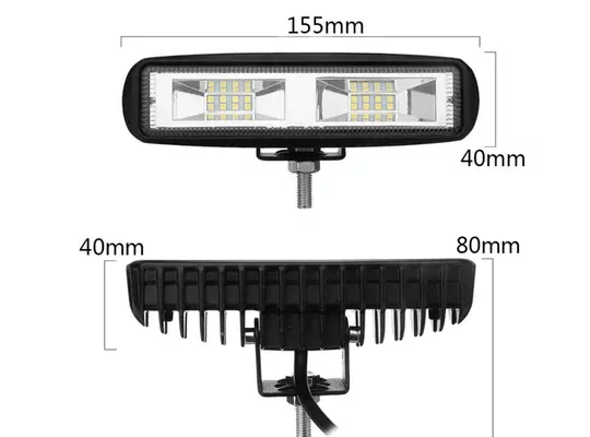 48w 16Led Yatay 12-24v Off Road İş Lambası Beyaz Çalışma Tekne Traktör Araba Işığı 48w 16Led Yatay 12-24v Off Road İş Lambası Beyaz Çalışma Tekne Traktör Araba Işığı