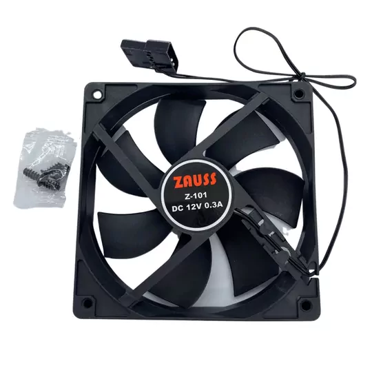Z-101 Ultra Sessiz 12cm Kasa Fanı 120x120mm Molex Fan 0.3A 1600RPM