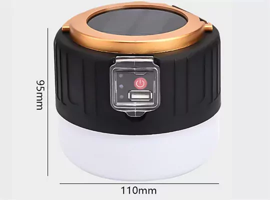 G-300W Kamp Lambası Solar Güneş Enerjili Ampül 26 SMD Led Şarjlı El Feneri Powerbank 5 Mod