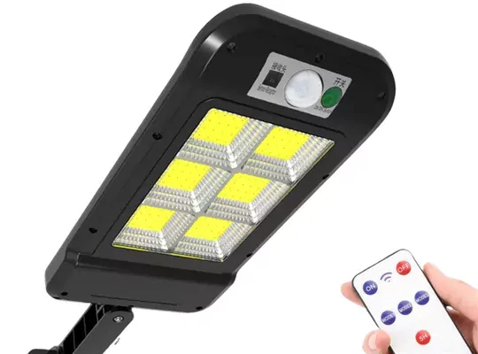 Solar Güneş Enerjili Bahçe Aydınlatması Sokak Lambası Hareket Sensörlü 8 Gözlü Büyük Boy